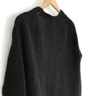 Urban Outfitters Black Oversized Cable Knit Cardigan Sweater thumbnail 4