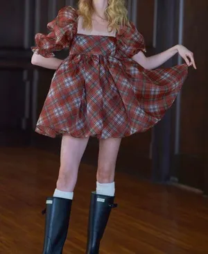 Selkie The Jane Eyre Puff Dress Size M thumbnail 3