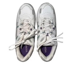 Vionic Walker Classic Womens White Purple Leather Walking Shoes Size 8 thumbnail 3