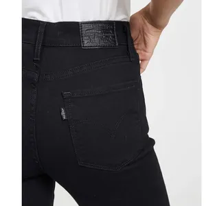 $98 Levi's Women's Premium 724 High Rise Straight Crop Jeans - Size 28 - Black thumbnail 5