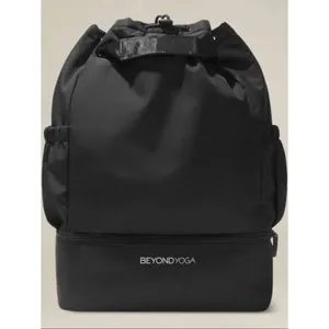 Beyond Yoga Solid Black Convertible Gym Bag thumbnail 2