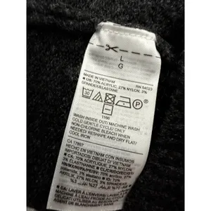 Old Navy Women Maternity Sweater L Gray Faux Wrap V-Neck Long Sleeve Knit thumbnail 5