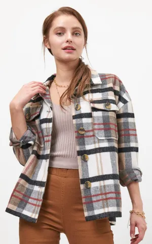 Newbury Kustom Tartain Plaid Flannel Over Shirt Jacket thumbnail 1