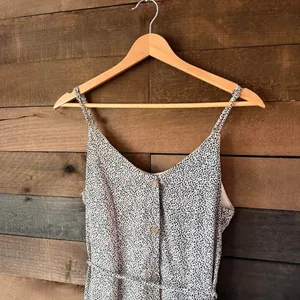 Sienna Sky Black White Speckled Midi Sundress Adjustable Strap Dress thumbnail 3