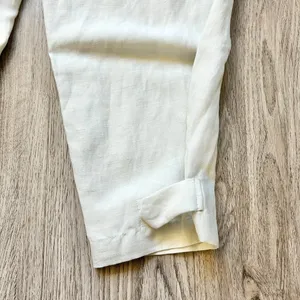 Aritzia Wilfred Kafka Linen High Rise Cargo Coastal Pants in Sand Cream Size 0 thumbnail 11