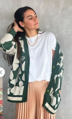 Cardigan Green Size M thumbnail 1