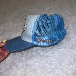 Boys Lie Trucker Hate Blue with Angel Patch on it thumbnail 3