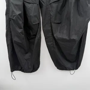 Favorite Daughter Black High Rise Cropped‎ Wide Leg Cargo Pants Sz L thumbnail 3