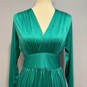 VTG Cocktail Dress 80s 90s Romantic Studio 54 Maximalist Party Glam Metallic S thumbnail 2