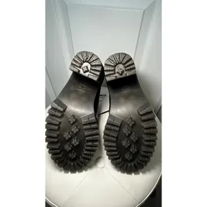 Dr.‎ Martens Persephone Heeled Boot Sz 7 Black Leather Lace Up Platform Lug Sole thumbnail 10