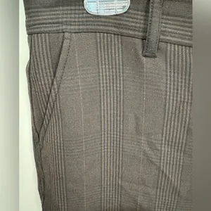Ganni Womens Plaid Suiting Trousers Pants in Chocolate Brown Size 40 US‎ 8/10 thumbnail 3