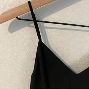 Aritzia Babaton Warren Camisole Black Chiffon Cinched‎ Tie Waist Size XXS thumbnail 4