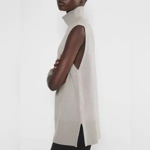 Aritzia Babaton Successor Merino Wool Sleeveless Turtleneck Sweater Top thumbnail 3