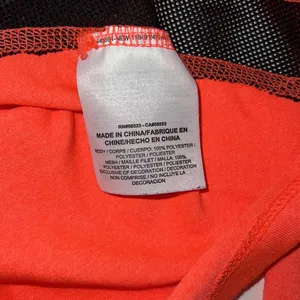 Nike Orange Black Mesh Long Sleeve DRIFIT Thumbhole Top size XL workout gym thumbnail 5