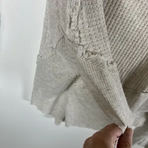 Free‎ People Tops Womens XS Oversized Laguna Thermal Ivory Thermal Top Boho thumbnail 5