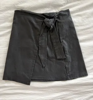 Altar'd State Black Faux Leather Skirt thumbnail 1