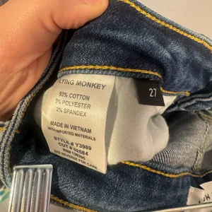 Flying Monkey‎ Distressed Blue Straight Leg Jeans thumbnail 3