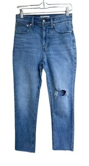Madewell‎ The Perfect Vintage Crop Jean Distressed Size 25 thumbnail 1
