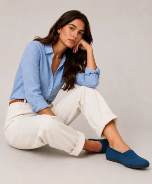 Rothy's‎ The Flat Round Toe Blue Shoes Size 10 thumbnail 1