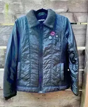 Volcom Puffer Thermal Jacket Vintage Ski Snow Snowboarding Winter Black Y2K‎ thumbnail 1