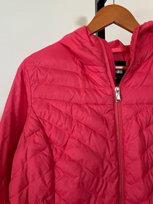 The North Face Women's Puffer Coat 700 Down Fill Hooded Jacket Pink Hood Large thumbnail 2