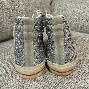 Golden Goose Slide with‎ Laminated Leather Upper and Silver Glitter Size 36 thumbnail 9