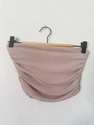 Ushatava Ruched Bandeau‎ Mesh Top Womens Size XS thumbnail 3