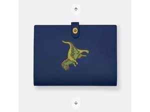NEW Rexy 10th Birthday Blue Leather Notebook NIB thumbnail 2