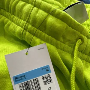 NWT NIKE WOMEN'S ESSENTIAL FLEECE SHORT ATOMIC GREEN Medium Pull On thumbnail 4