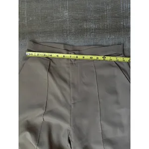 NWT Cider Khaki Cut Out Waist Wide Leg Trousers Womens XL Neutral Flowy Pants thumbnail 8