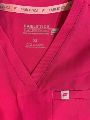 Pink Fabletics Scrub set xs/s thumbnail 2