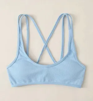 Baby Blue Bikini Top Size M thumbnail 1