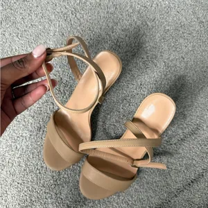 Tan Women's Heeled Sandals Size 7.5 thumbnail 3