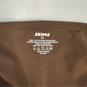 NWT Skims Size XXS Cocoa Brown Fits Everybody Cut Out Super Cropped Top SOLD OUT thumbnail 5