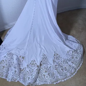 Women’s White Wedding Dress Size 10 NWOT thumbnail 8
