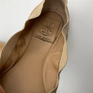 Tory Burch Creamy Beige Leather Ballet Flats‎ thumbnail 6
