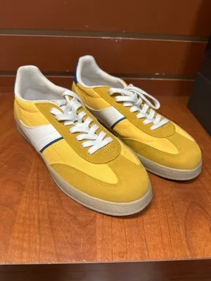 Zara Yellow Blue Retro Low Top Sneakers Women’s Size 37 thumbnail 2
