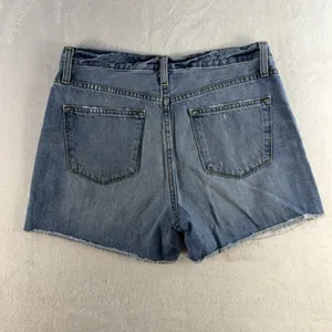 JCrew Sz 29 Jeans Shorts Broken In Boyfriend Cutoffs Blue Denim Distressed C0873 thumbnail 11