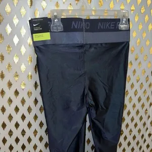 Nike pro hypercool leggings tight fit training blue gray size S thumbnail 3