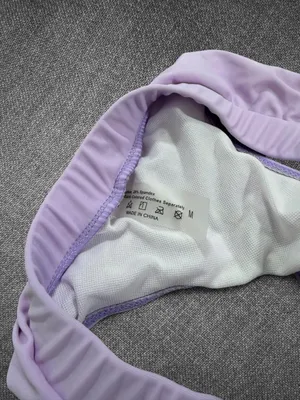 Lavender Shell Underwire Bikini Set Size Medium Purple thumbnail 6