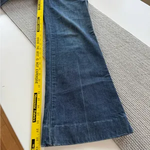 Vintage Old Navy Wide Leg Dark Rinse Denim Mid Rise Flare Wide Leg Jeans Sz 4 thumbnail 11