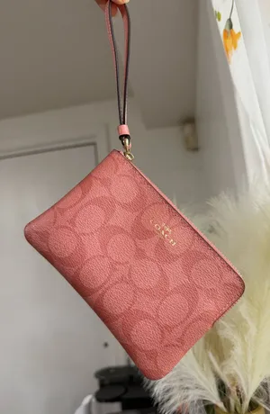 Coach pink wristlet thumbnail 1