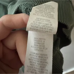 Aerie Offline‎ Oversized Pullover Sweater Washed Dark Green thumbnail 4