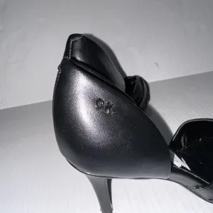 Calvin Klein KCG LINA-R Shoes Womens 5.5 Black D'Orsay Pleated Heels Pointed Toe thumbnail 4