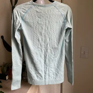 Lululemon Blue Longsleeve Rest Less Shirt thumbnail 6