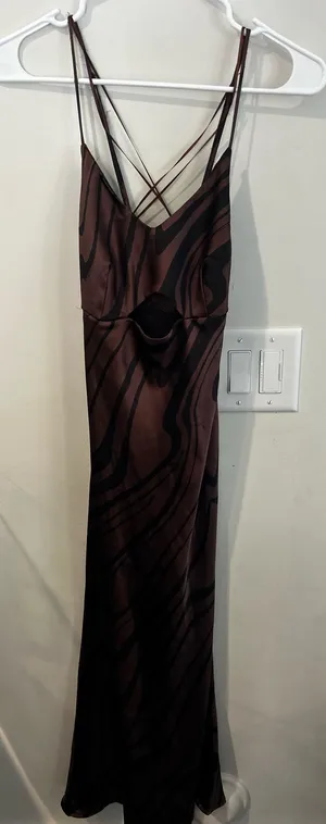 House of Harlow Zebra cutout midi dress thumbnail 1