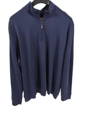 Mens Tommy Bahama Quarter Zip Pullover Blue 3XLT thumbnail 1