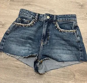 Anthropologie Pilcro Embellished Denim Shorts thumbnail 1