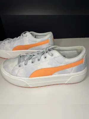 PUMA Kaia Platform Hazy Summer Women's Sneakers Tie-Dye Peach Blue White Size 10 thumbnail 8