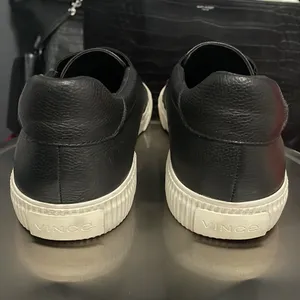 💙💖 Vince black leather Kirkland slip on‎ sneakers thumbnail 4